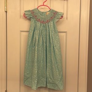 Blue Smocked Dress